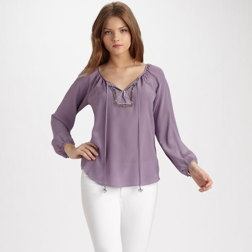 Rebecca Taylor Lavender Blouse